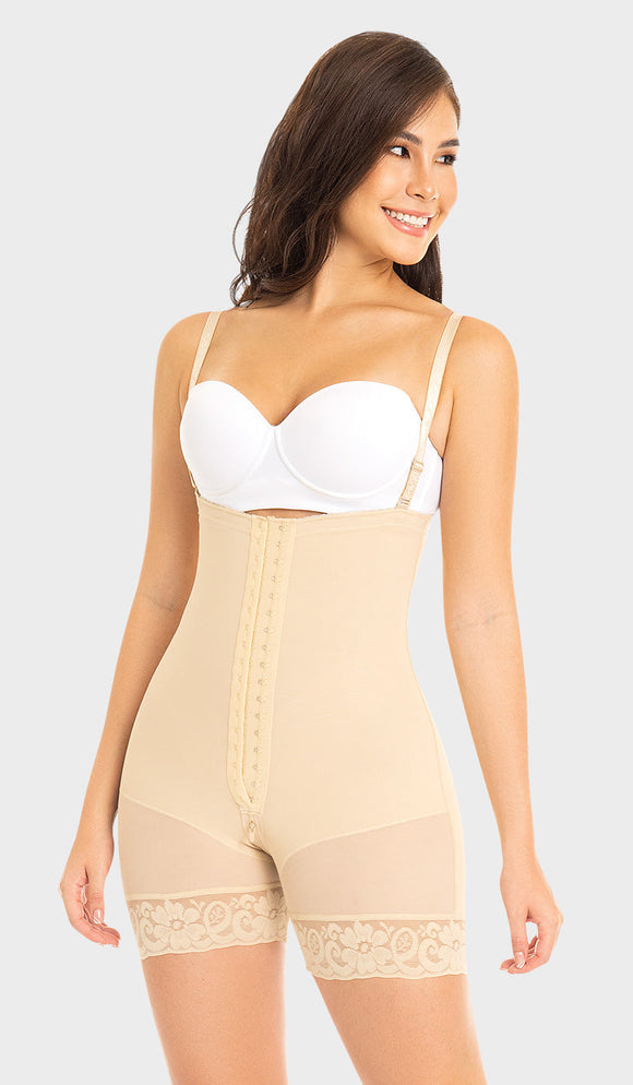 F0066 Faja corta moldeadora strapless siliconado (6888700313660) (6852341661775)